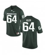 Men's Matt Allen Michigan State Spartans #64 Nike NCAA Green Authentic College Stitched Football Jersey VK50S42IH
